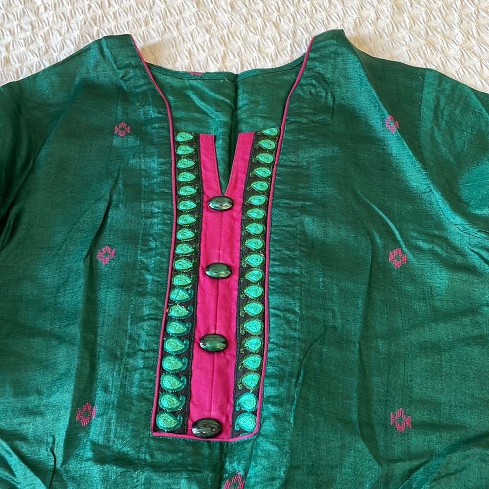 Tussar silk kurti - Picture 7 of 7